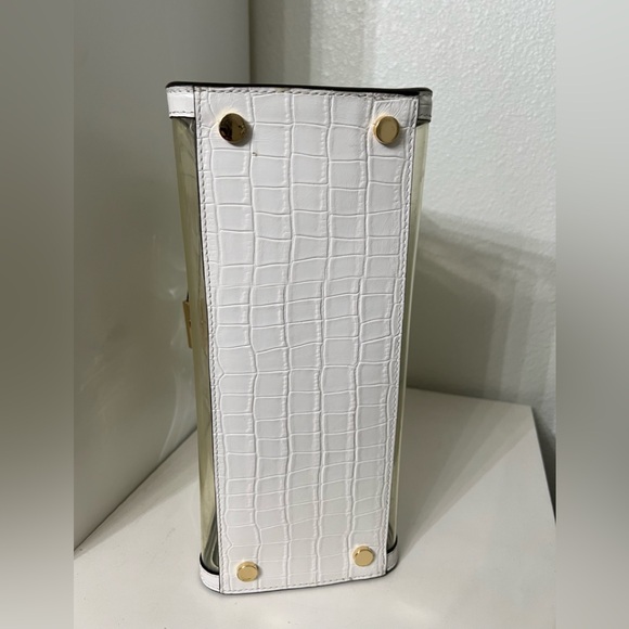 Michael Kors White Clear PVC Satchel with Gold Hardware - Picture 4 of 8